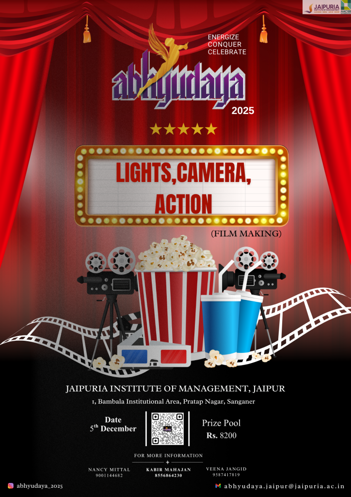 LIGHTS< CAMERA, ACTION - FILMMAKING