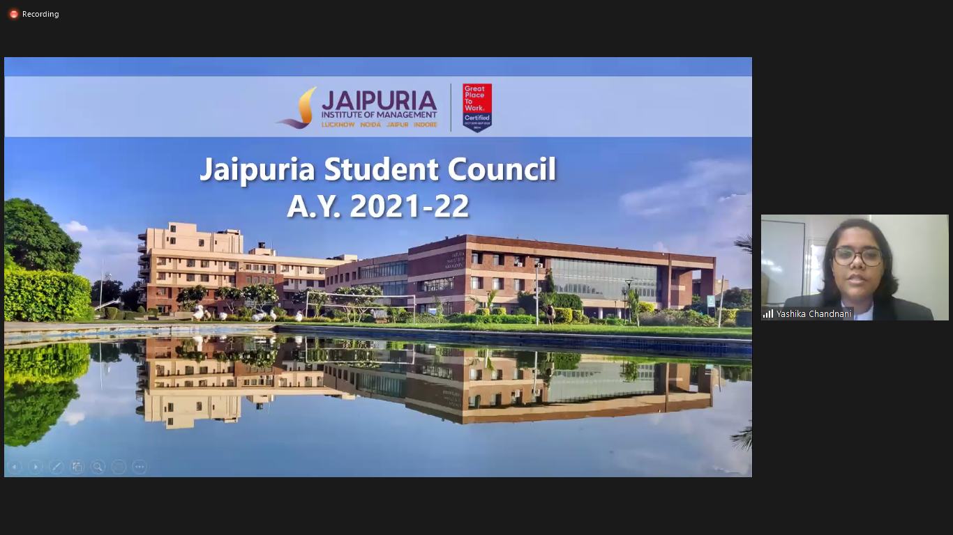 Orientation and Induction Program (Batch 2021 – 23) at Jaipuria Institute of Management, Jaipur