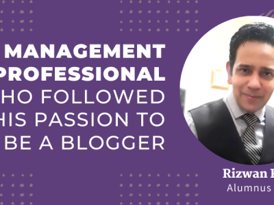 management professional who followed his passion to be a blogger