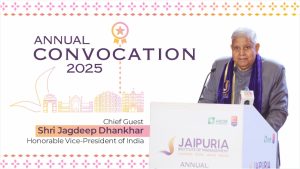 Jaipuria Institute Celebrates Convocation of 1,251 Graduates in Presence of Hon’ble Vice President