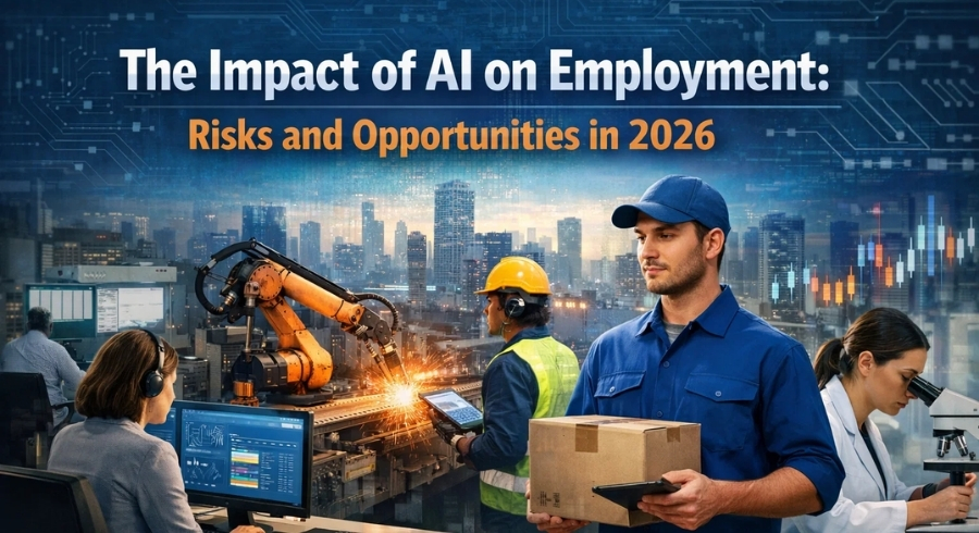 Impact of AI on Employment in 2026: Risks & Opportunities