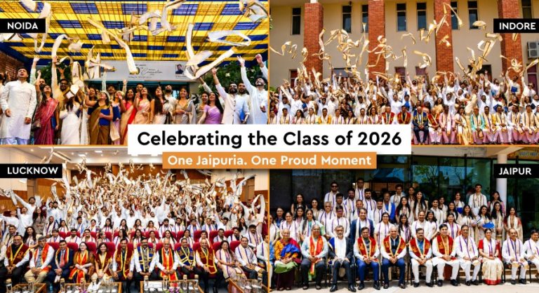 Jaipuria Convocation 2026: 4 Campuses, 1300+ Graduates