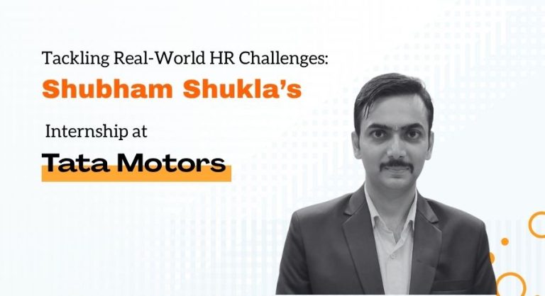 Shubham Shukla's Summer Internship Journey at Tata Motors