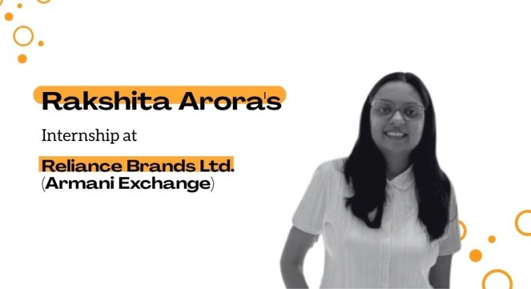 Rakshita Arora's Internship Journey at Armani Exchange