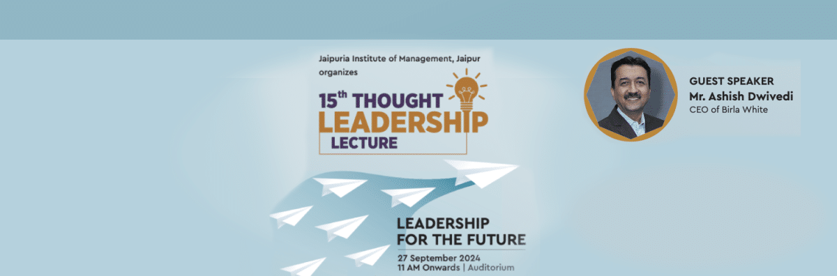 15th Thought-leadership lecture