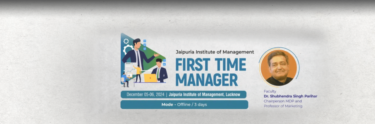 First Time Manager event held at Jaipuria Lucknow