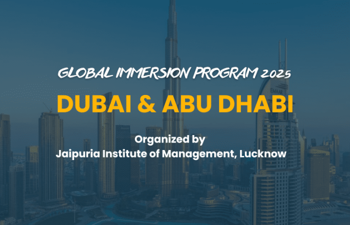 Jaipuria lucknow - Global Immersion Program 2025