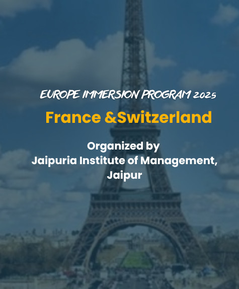 Jaipuria Immersion program- France & Switzerland