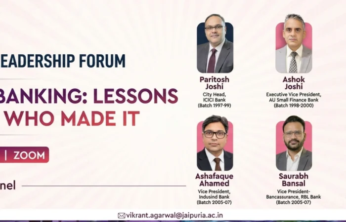 One Jaipuria | Careers in Banking: Lessons from Those Who Made It.