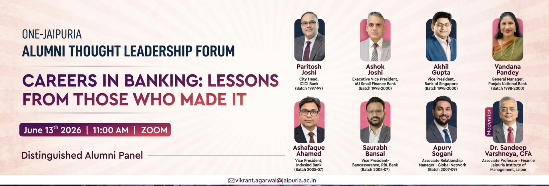 One Jaipuria | Careers in Banking: Lessons from Those Who Made It.