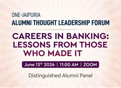One Jaipuria | Careers in Banking: Lessons from Those Who Made It.