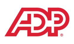 ADP logo in red on a white background