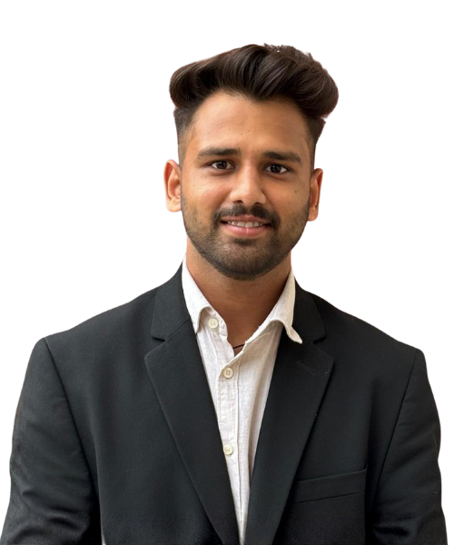 Professional headshot of a man in a black blazer and white shirt, smiling at the camera.