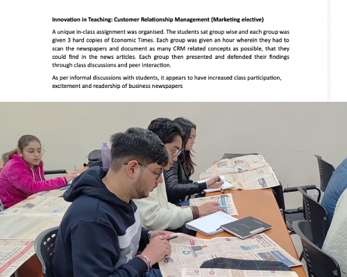 Initiatives in Teaching Marketing Area