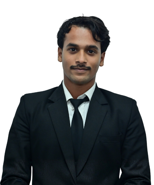 Portrait of a man in a black suit and black tie, facing the camera with a neutral expression.