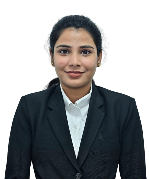 Professional portrait of a woman in a black blazer and white shirt, facing the camera.